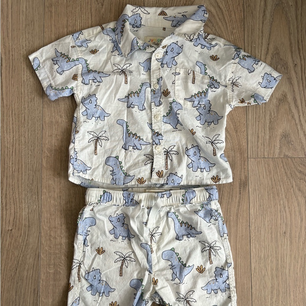 Dinosaur Summer Matching Set – 9–12 Months